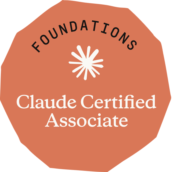 Claude Certified Associate – Foundations badge